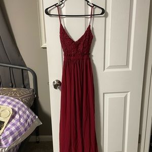 Long Red Sundress